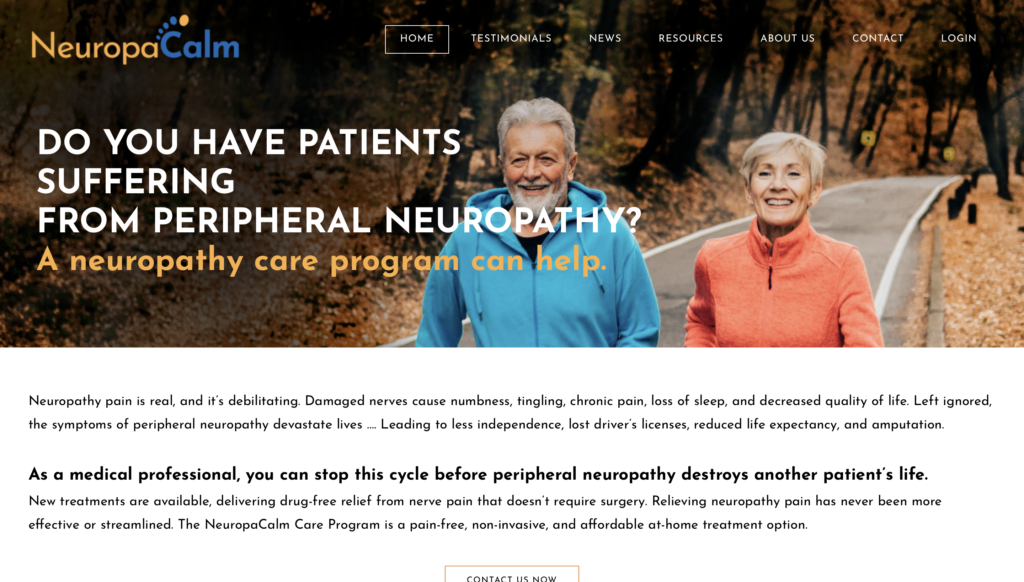 NeuropaCalm — portfolio preview
