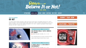 Ripley’s Believe It Or Not — portfolio preview
