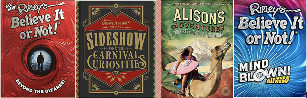 Selected Ripley’s Believe It Or Not books from Engrid’s portfolio