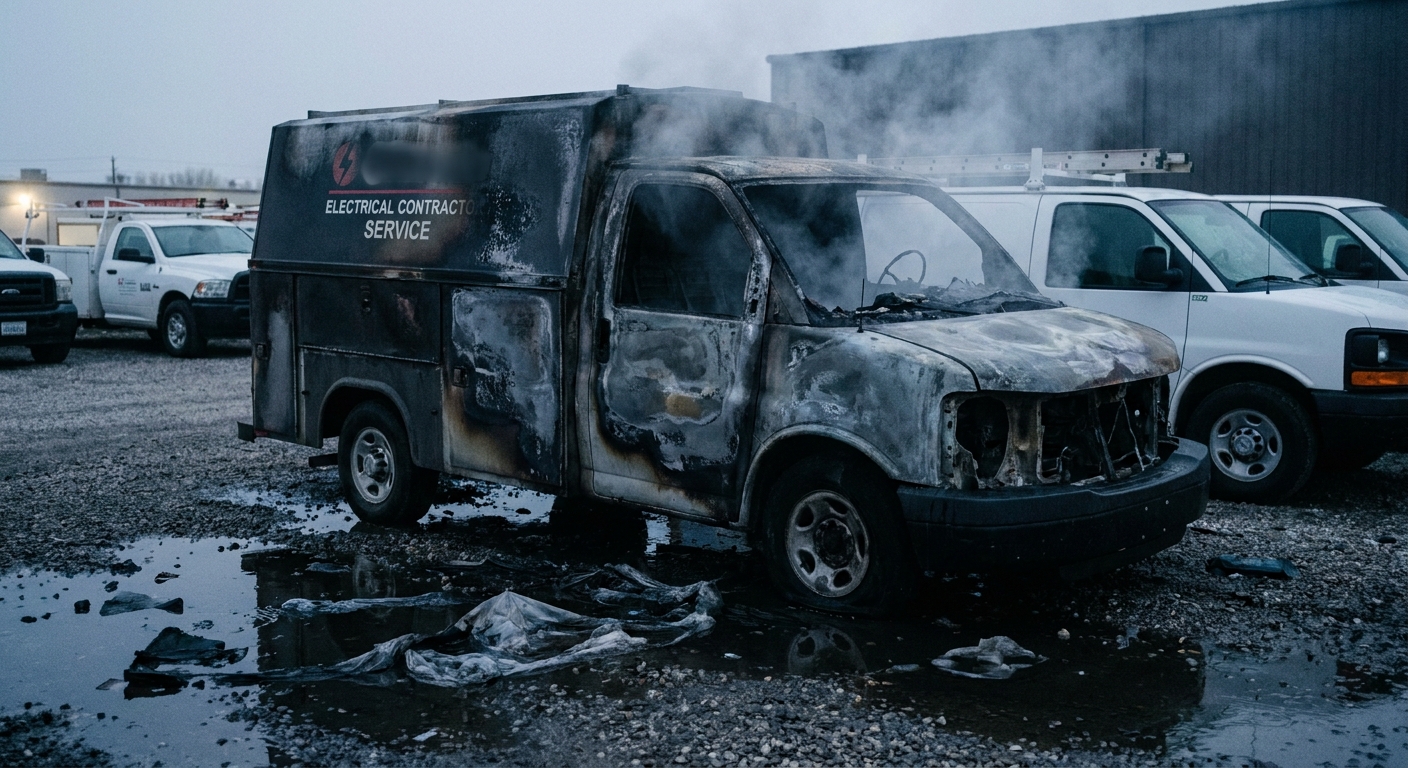 When a Service Van Catches Fire: A Real-World Electrical Contractor Claim Walkthrough