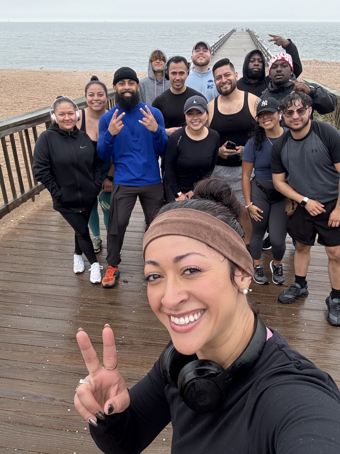 Tribu Pura Vida running community at the Beyond Your Limits 5K on the Connecticut shoreline