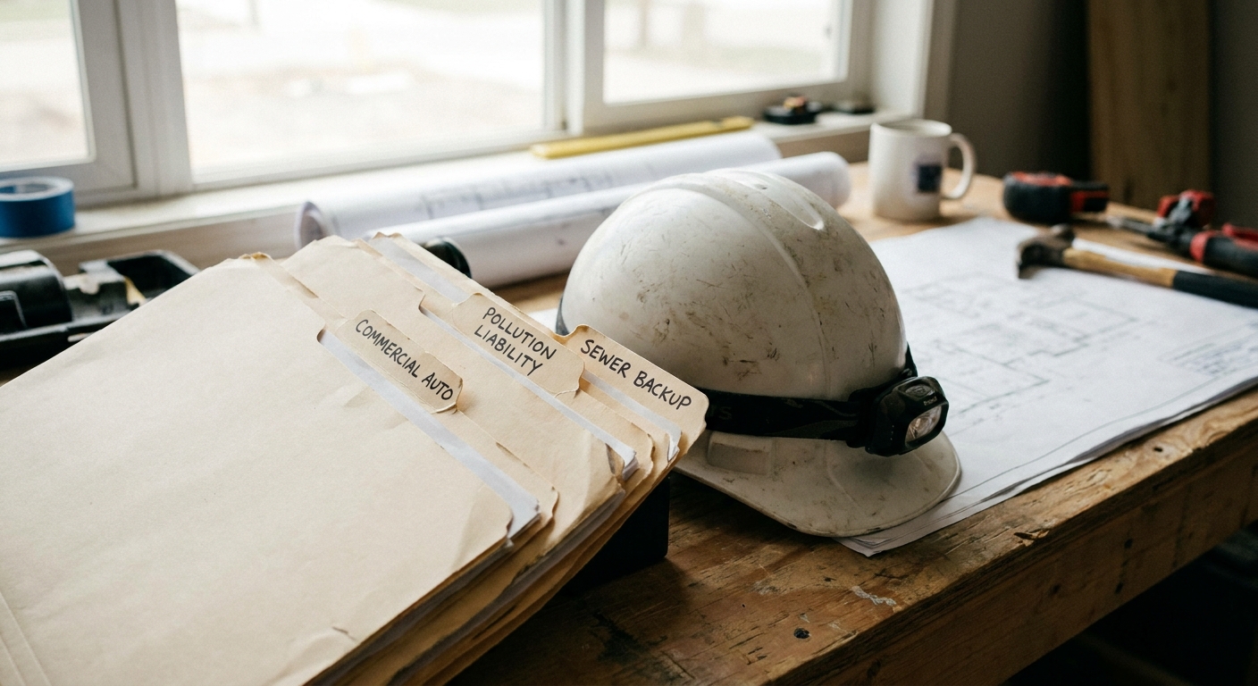 BAP vs Contractor's Pollution Liability vs Sewer Backup Endorsements: What Plumbing Fleets Actually Need