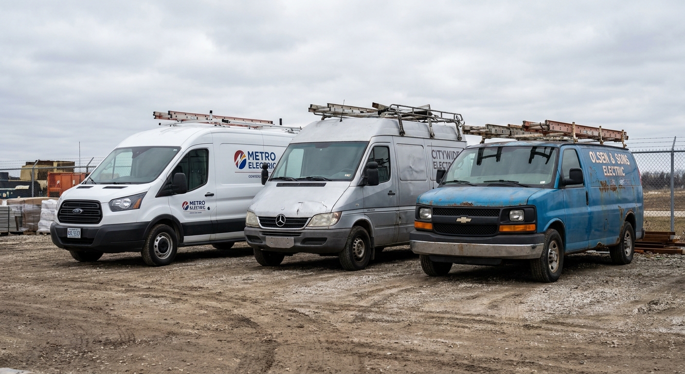 Commercial Auto vs Hired/Non-Owned vs BAP: What Electrical Fleets Actually Need
