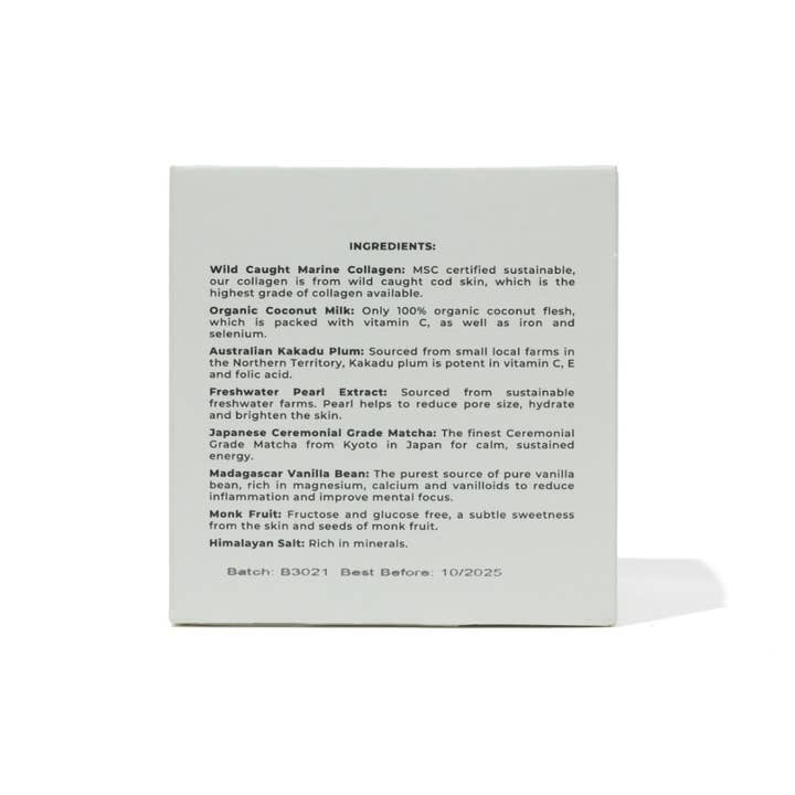 PEARL Marine Collagen Superpowder (Ceremonial Grade Matcha) Travel Set - Image 2