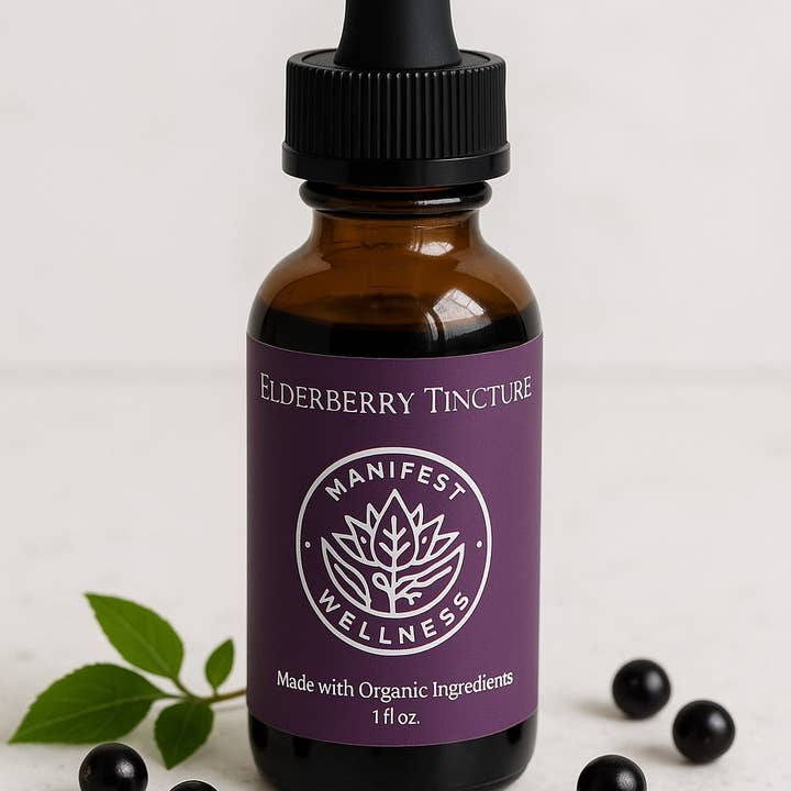 Organic Elderberry Tincture 1 fl. oz. - Image 1