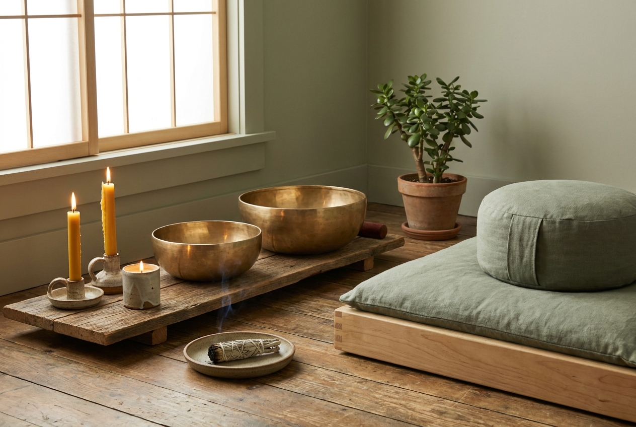 Espacio privado para sesiones de bienestar en Kintsugi Wellness