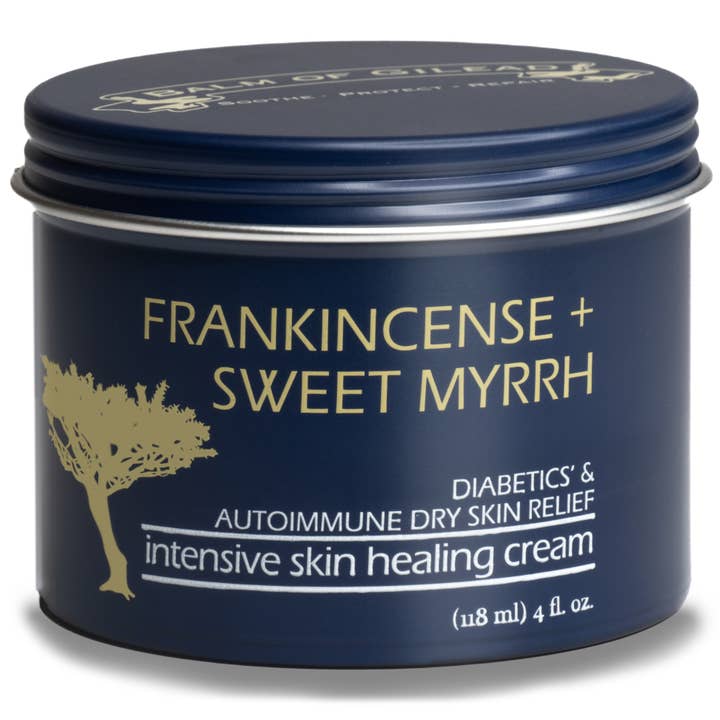 Frankincense & Sweet Myrrh Cream- Intensive Skin Healing 4oz - Image 1