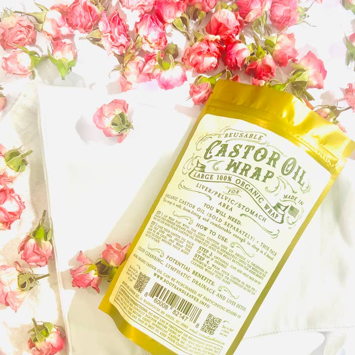 Castor Oil Wrap 100% Organic USA Handmade - Image 1