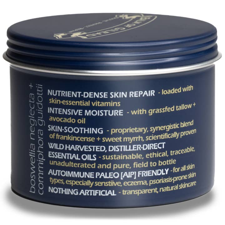 Frankincense & Sweet Myrrh Cream- Intensive Skin Healing 4oz - Image 2