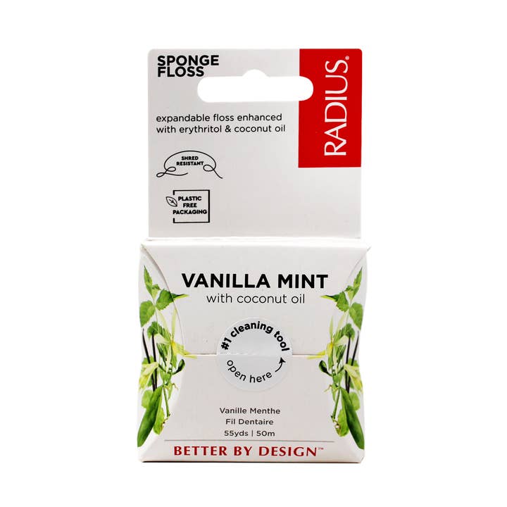Vegan Vanilla Mint Sponge Floss, 55yd - Image 1