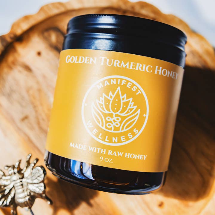 Golden Herbal Honey with Turmeric, Ginger, Clove & Cardamom - Image 1