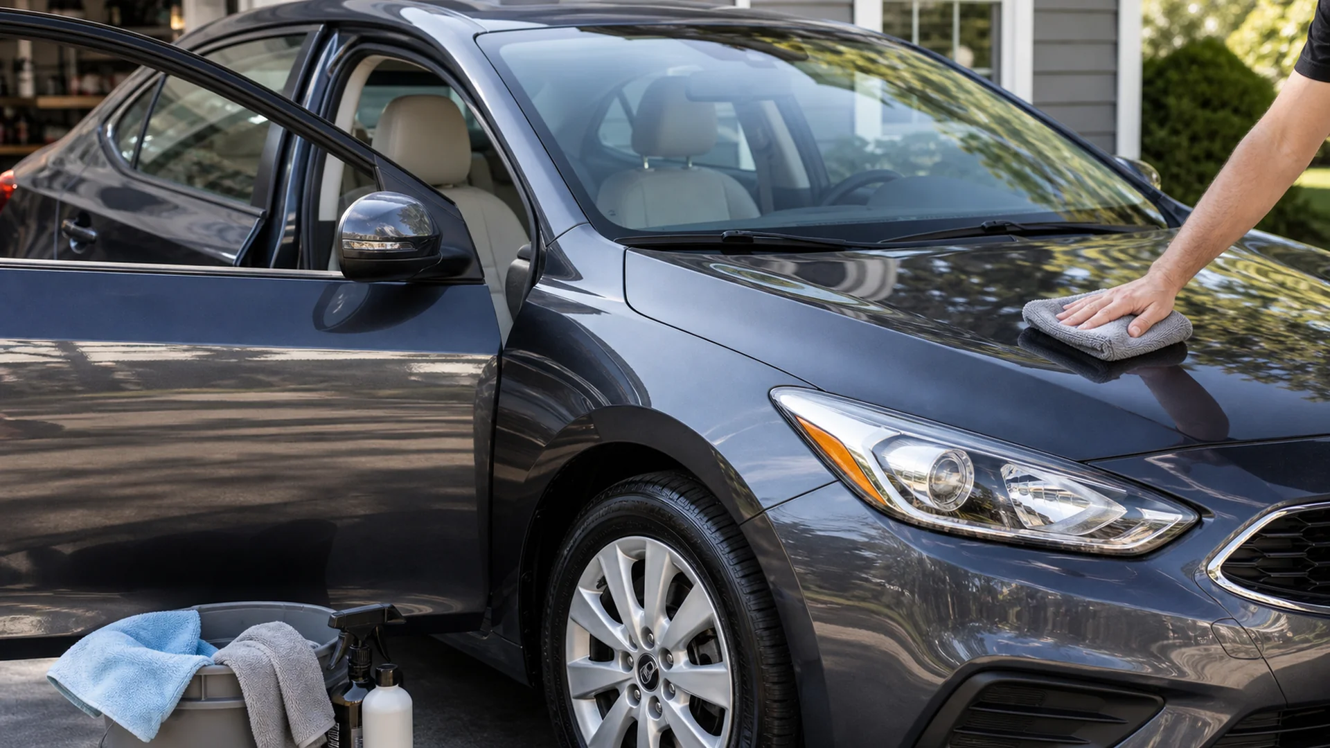 Interior Detail + Exterior Wax — Car