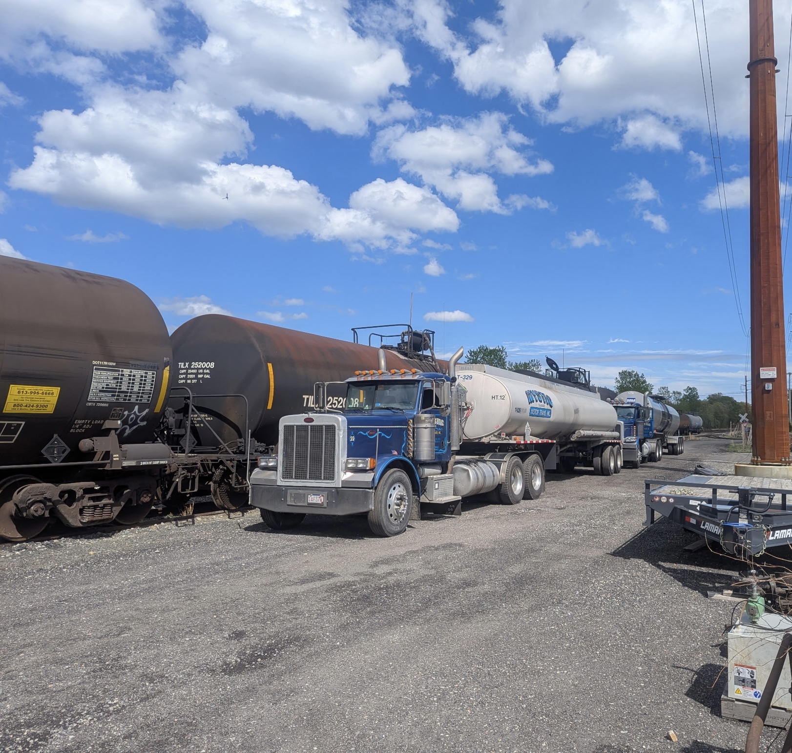 Fuel Tanker #21 - Tanker delivering Used Cooking Oil at secured facility