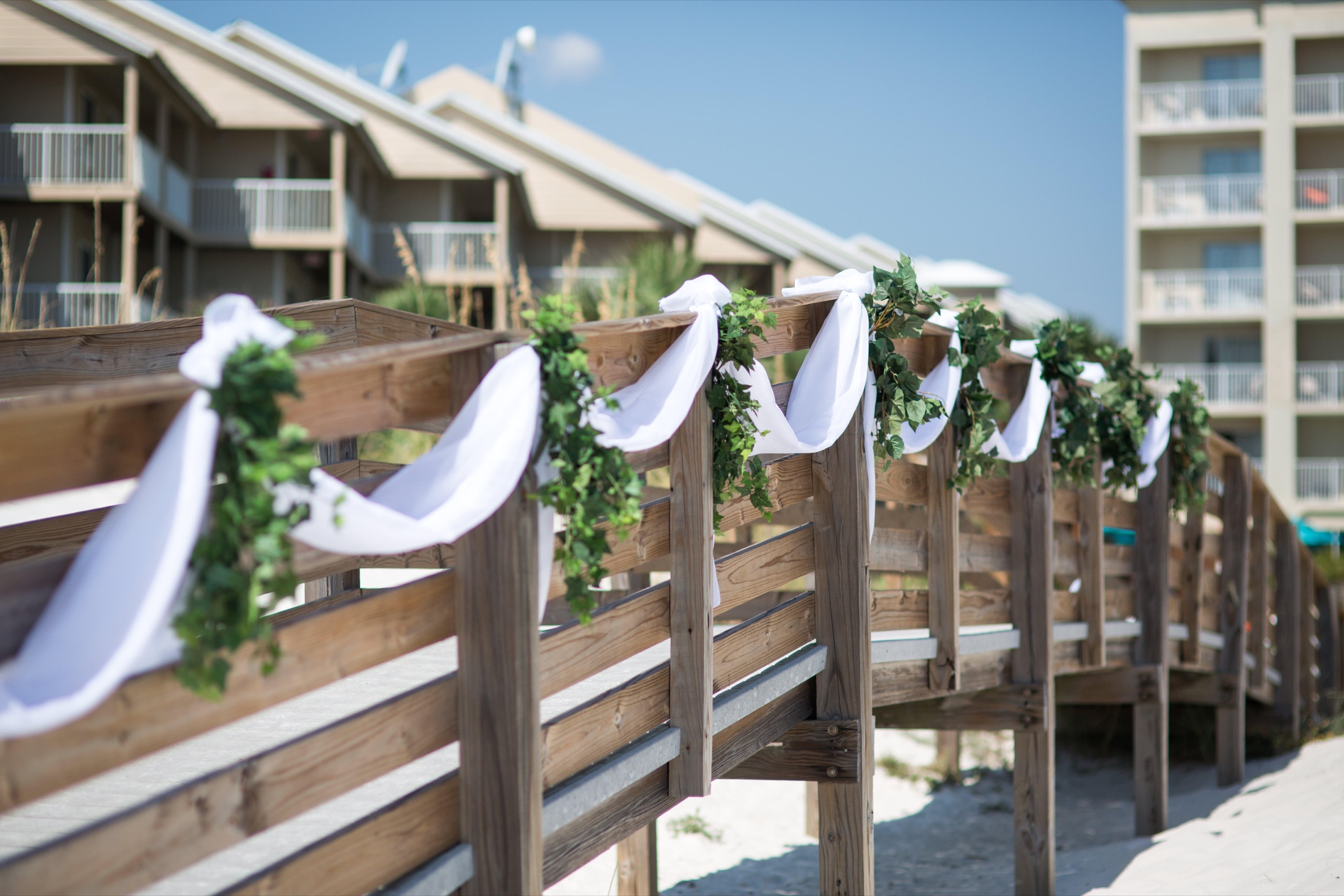 An event room arranged for guests