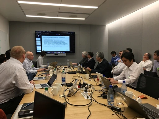 Typical working group discussion meeting