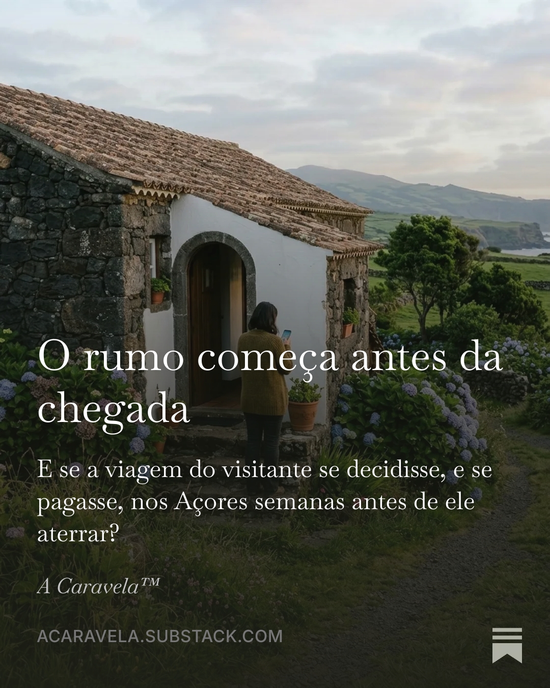 Capa de O Horizonte™ — O rumo começa antes da chegada.