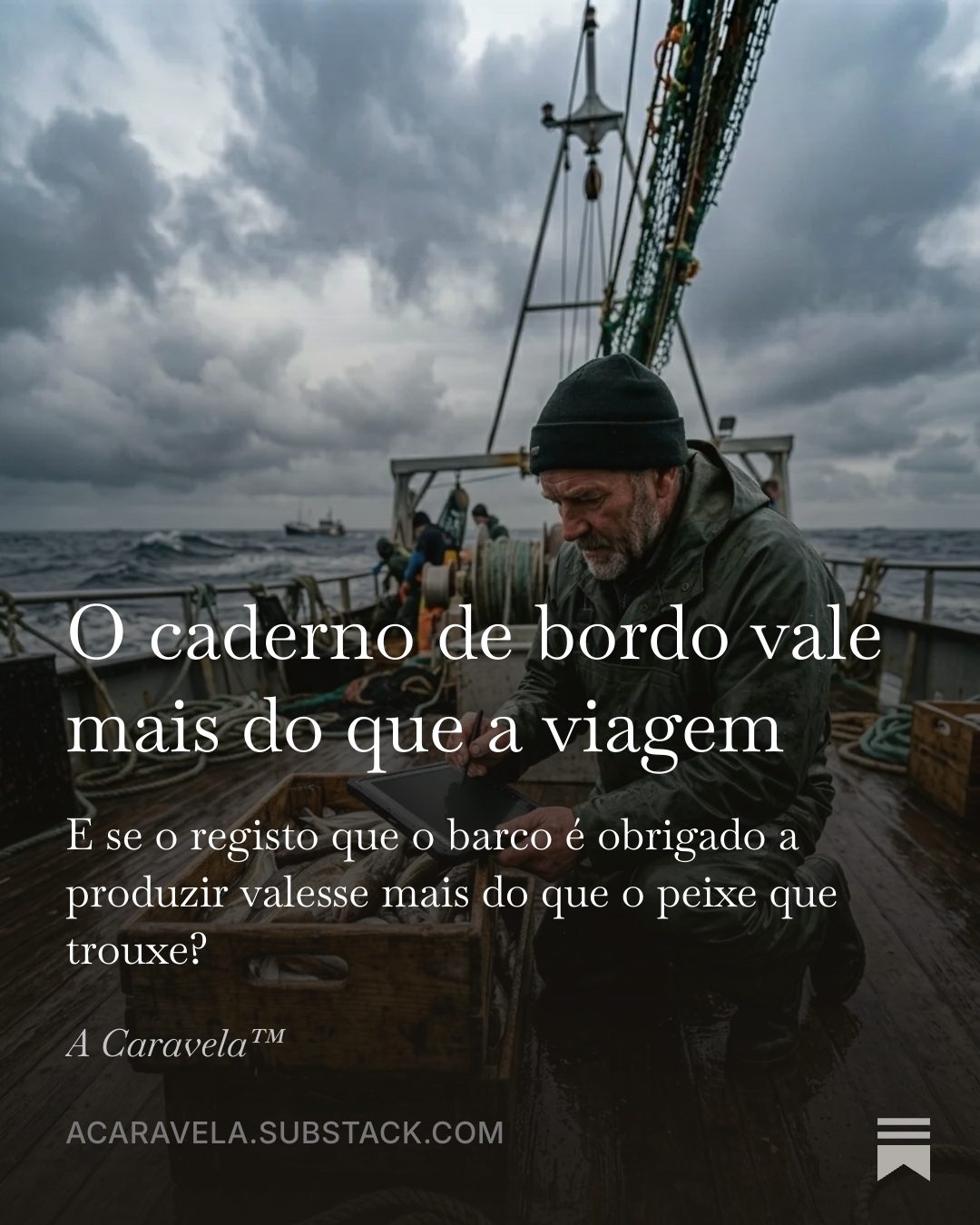 Capa de O Horizonte™ — O caderno de bordo vale mais do que a viagem.