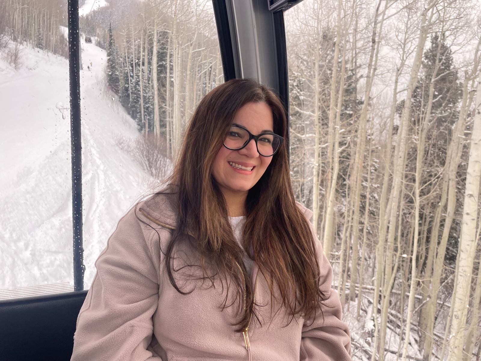 Rabail Velani in the mountains covered with snow