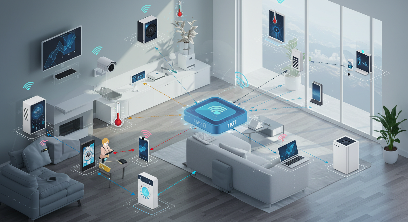 IoT ecosystem (e.g., interconnected devices)