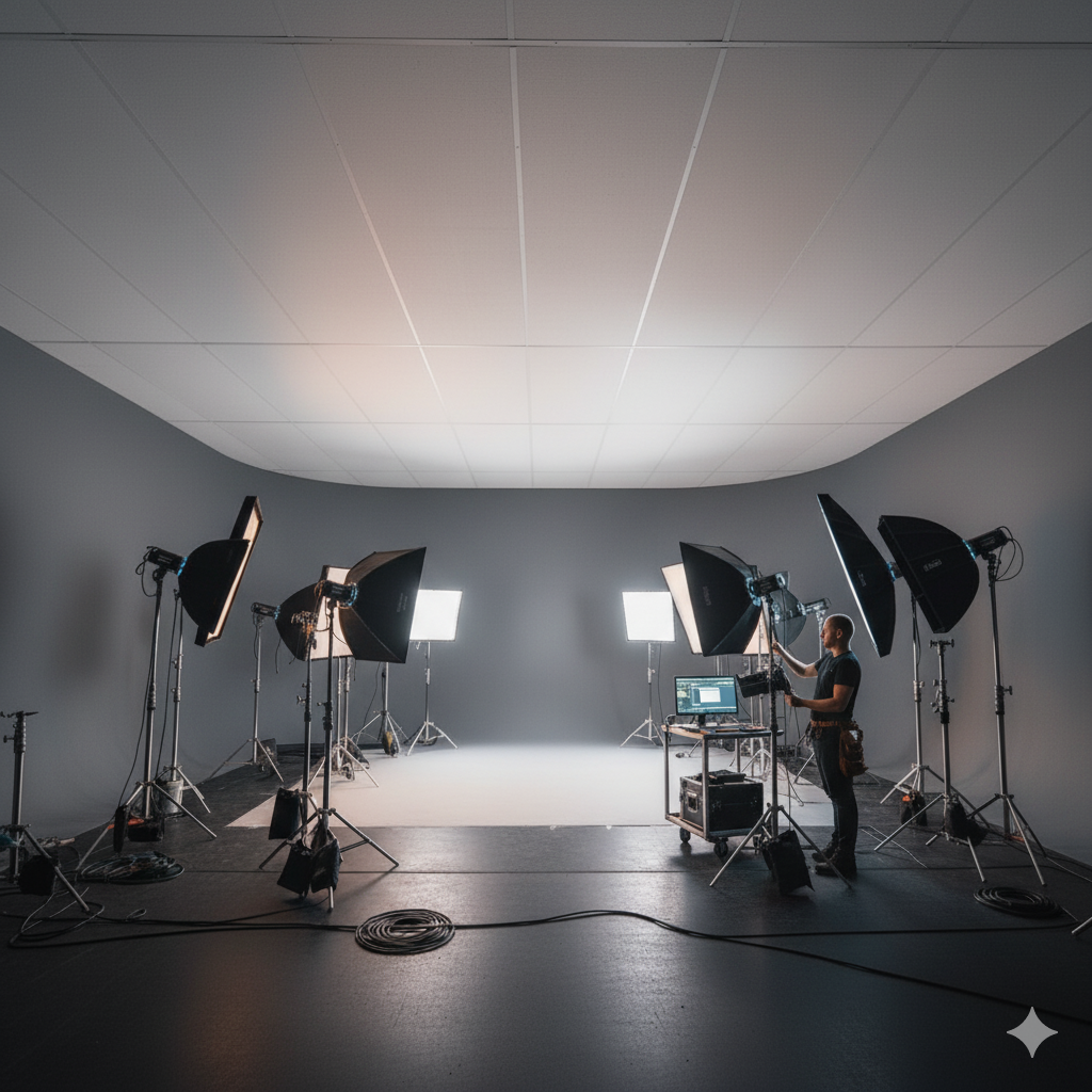 Studio lighting setup