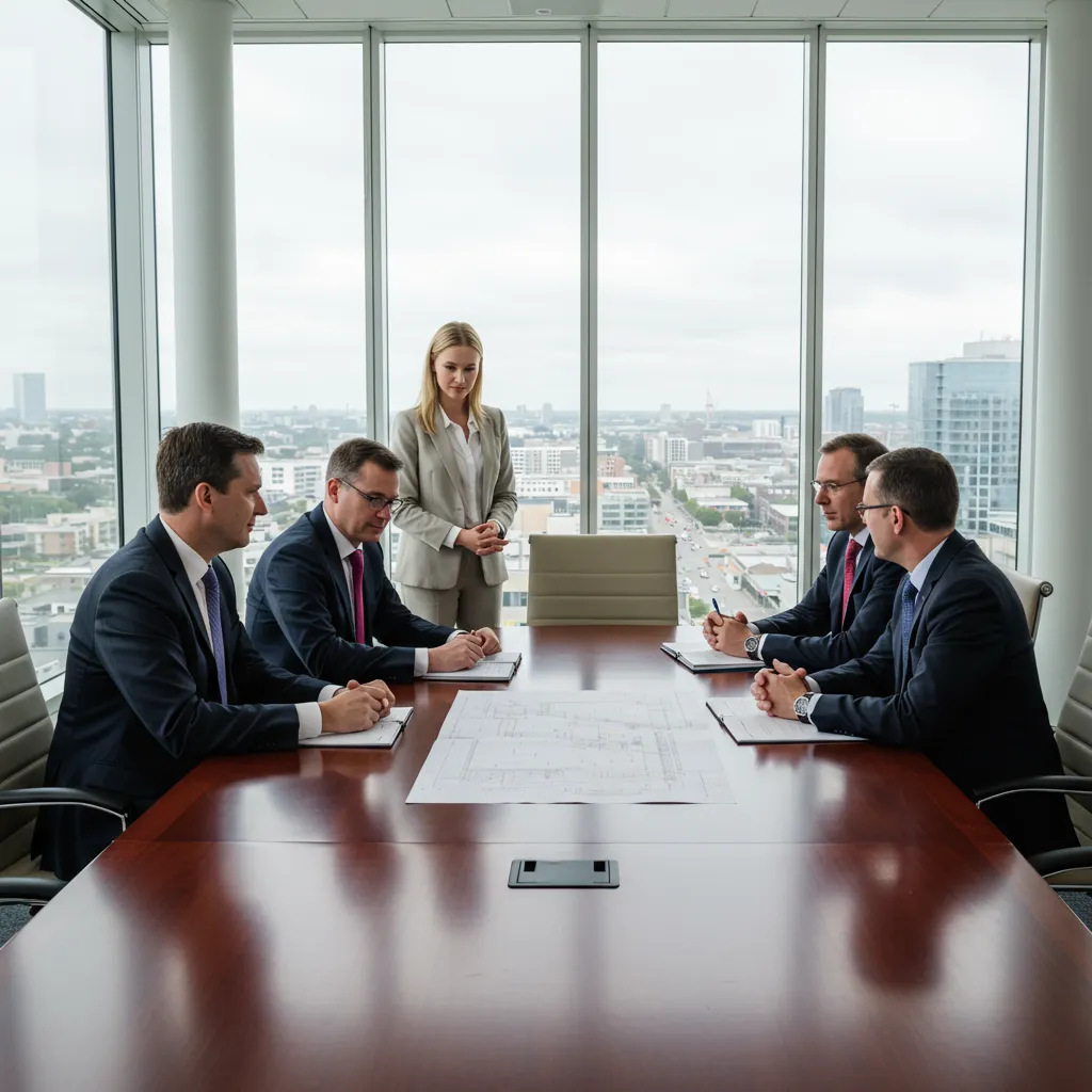 Government officials and broadband providers meeting to discuss public-private infrastructure partnerships