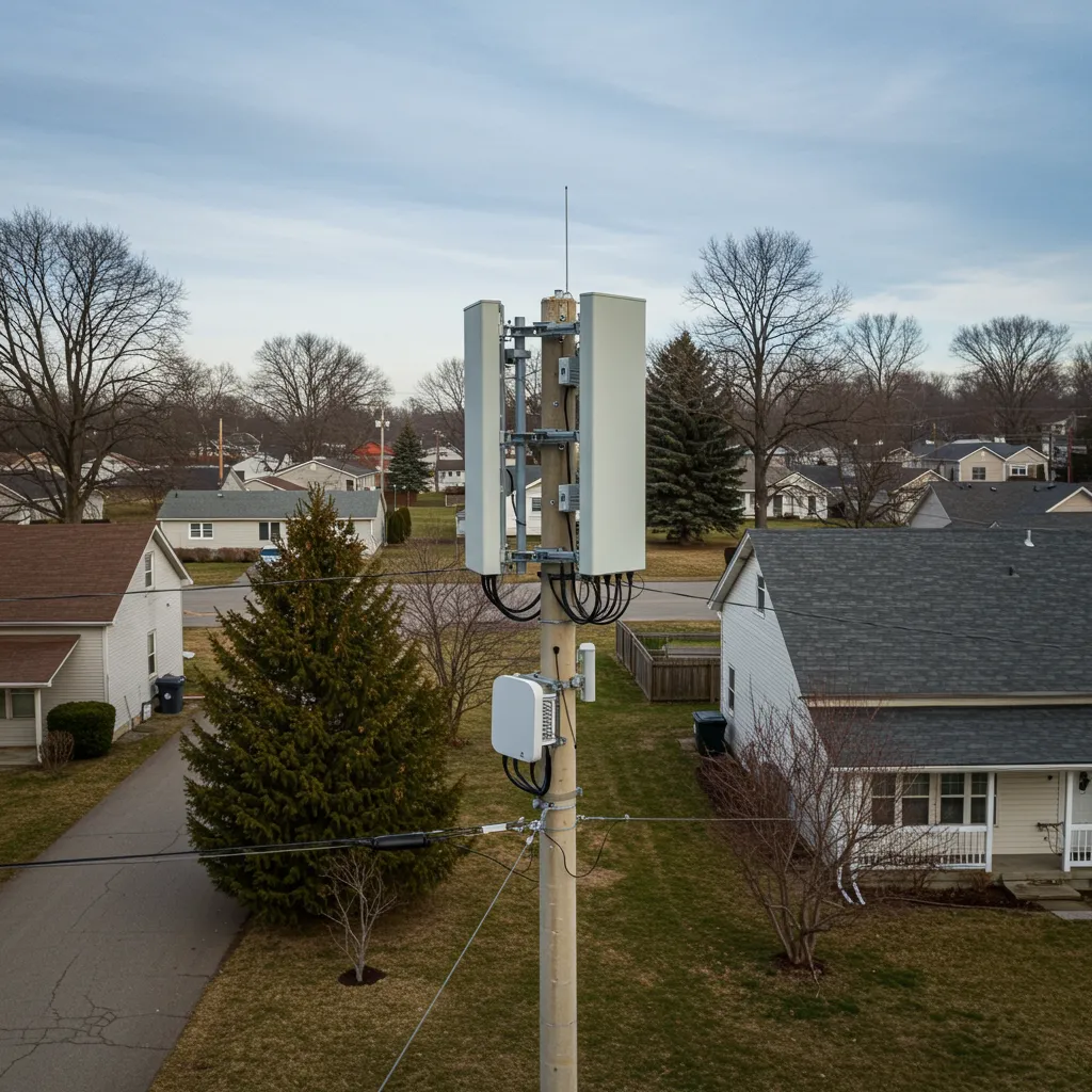 Small cell antenna installation in a municipal wireless deployment