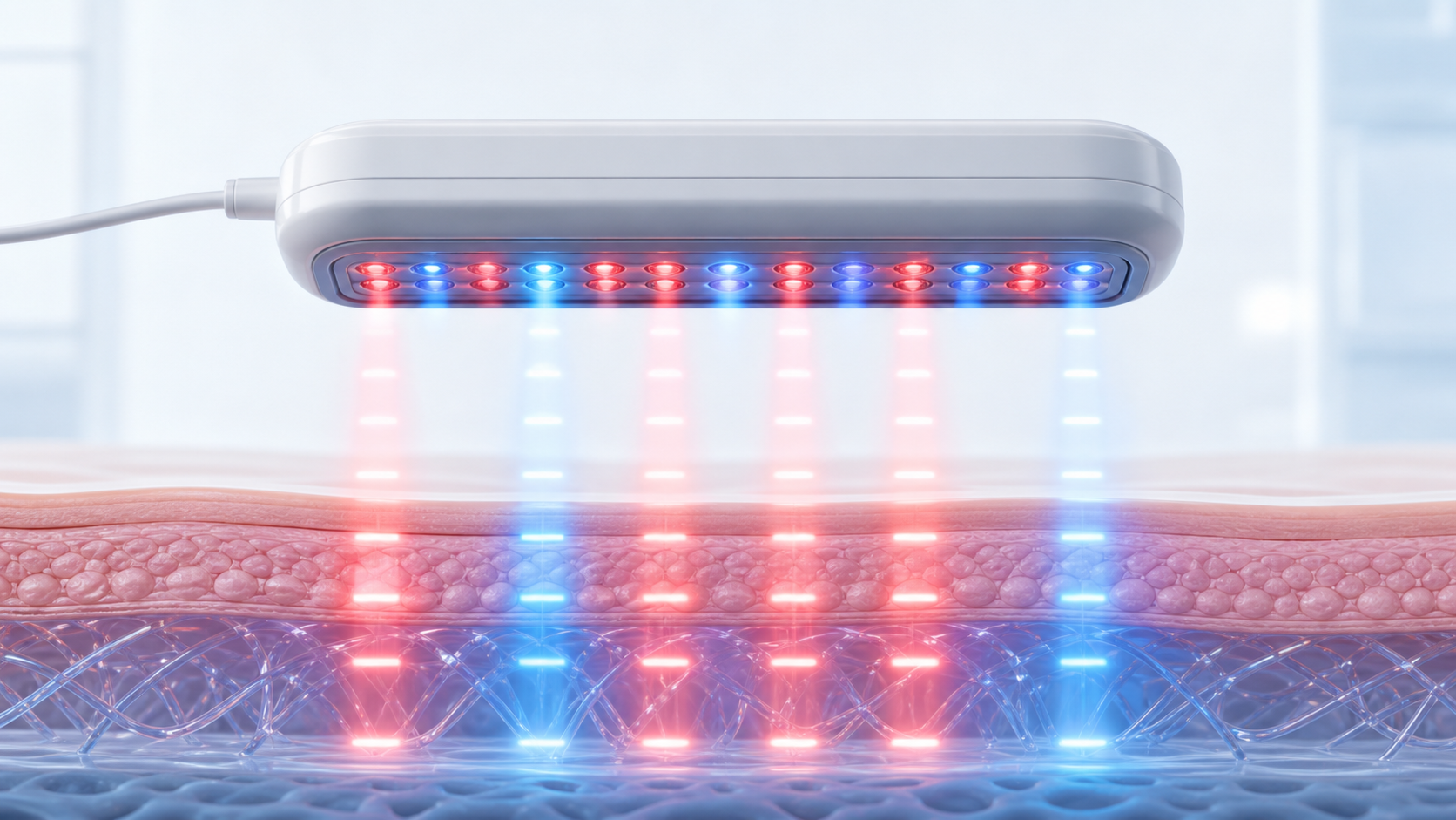 Timed LED pulse sequencing illustration