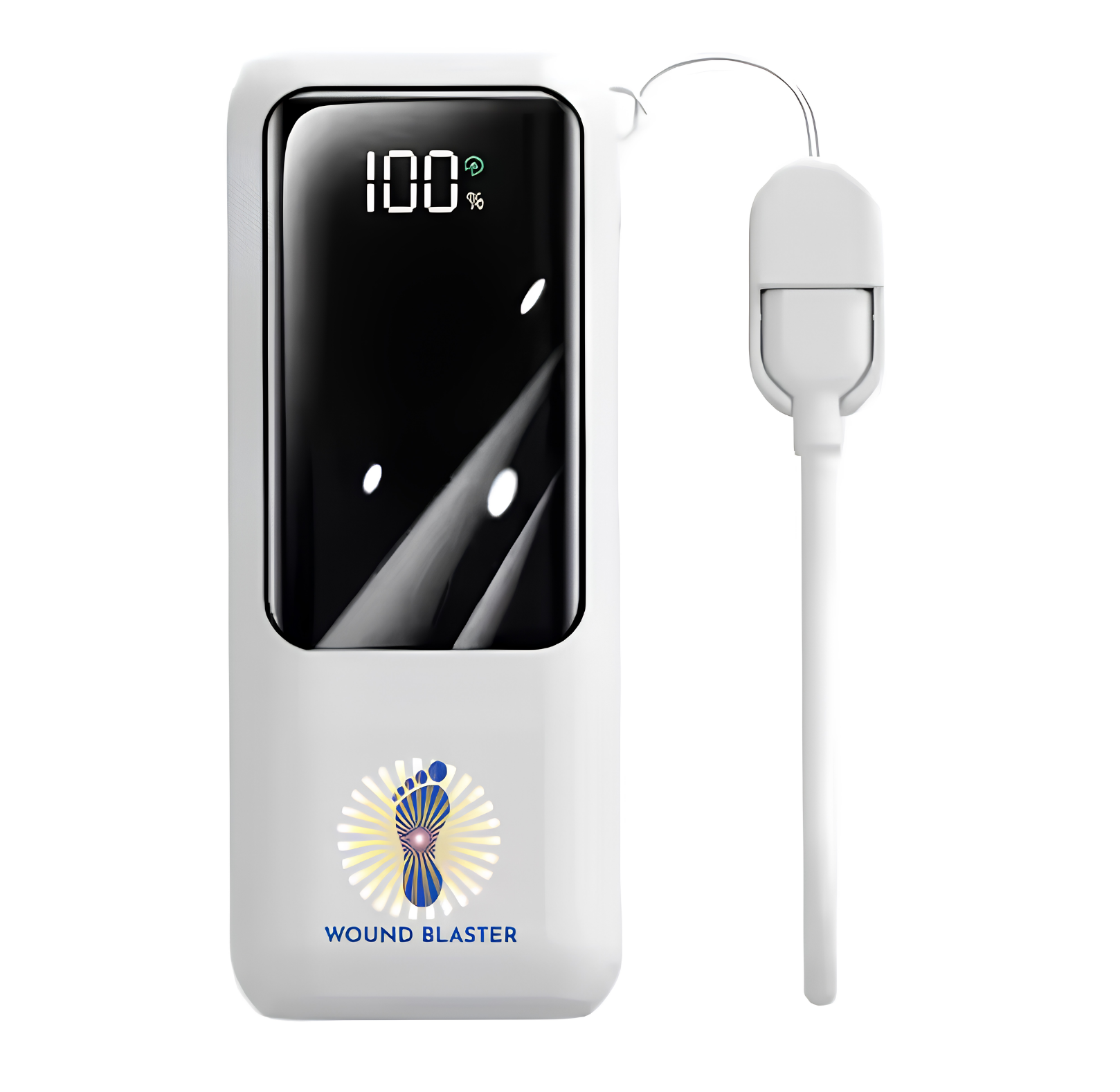 10,000 mAh rechargeable power bank with digital display