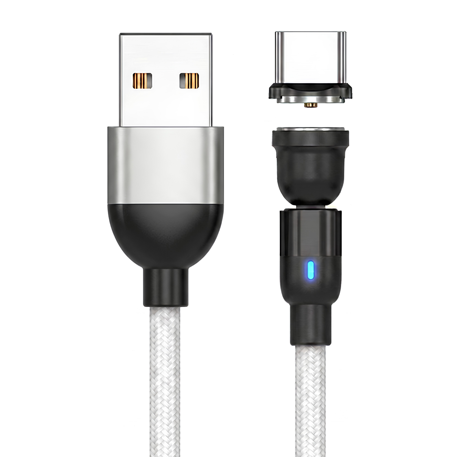 Magnetic charging cable and connector for the Wound Blaster pad